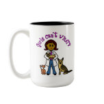 Dark Female Veterinarian Mugs