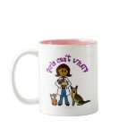 View more Dark Female Veterinarian Mugs personalized gift ideas for girls Dark Female Veterinarian Mugs