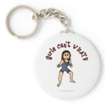 Dark Female Wrestler keychains