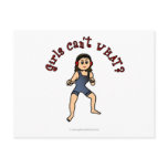 Dark Female Wrestler Postcards