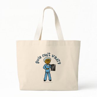 Dark Female X-Ray Technologist Bags