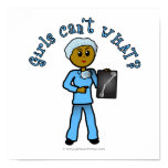 Dark Female X-Ray Technologist Print