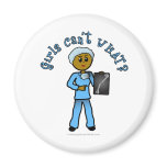 Dark Female X-Ray Technologist Refrigerator Magnet