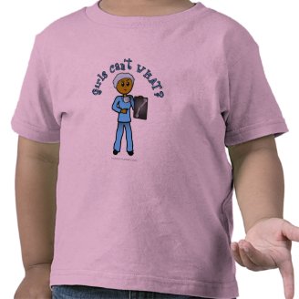 Dark Female X-Ray Technologist Tee Shirt