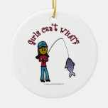 Dark Fishing Girl Ornaments