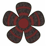 dark flower photo sculptures