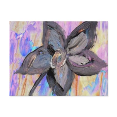Dark Flower Postcard by JohnnaCrider