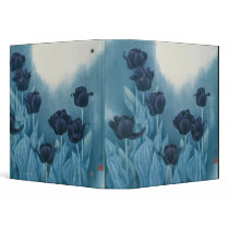 Dark Flowers Vinyl Binders