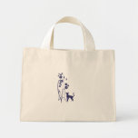 Dark Flowers N Kitty Design Bag