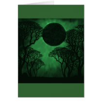Dark Forest Eclipse Card, Green
