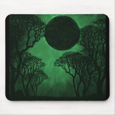 Dark Forest Eclipse Mousepad by Superstarbing