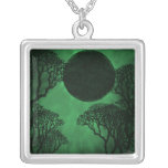 Dark Forest Eclipse Necklace, Green