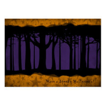 Dark Forest Gift Tag Business Cards