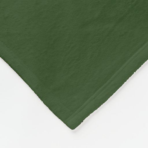 Dark Forest Green Fleece Blanket Zazzle