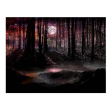 Dark Forest in the Cosmos Postcard