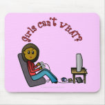 Dark Gamer Girl Mouse Pad