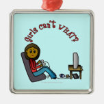 Dark Gamer Girl Ornaments