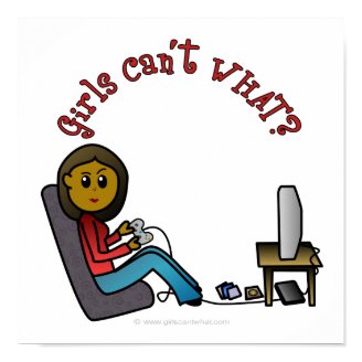 Dark Gamer Girl Posters