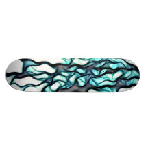 Dark Garden Abstract Skate Deck
