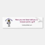 Dark Girl Astronaut Bumper Stickers