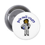 Dark Girl Astronaut Pins