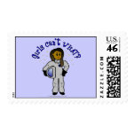 Dark Girl Astronaut Stamps
