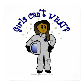 Dark Girl Astronaut Poster