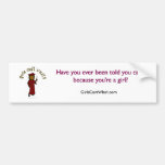 Dark Girl Graduate in Red Cap and Gown Bumper Stickers