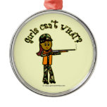 Dark Girl Hunting Christmas Ornament