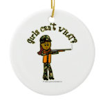 Dark Girl Hunting Christmas Tree Ornaments