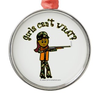 Dark Girl Hunting Christmas Tree Ornaments