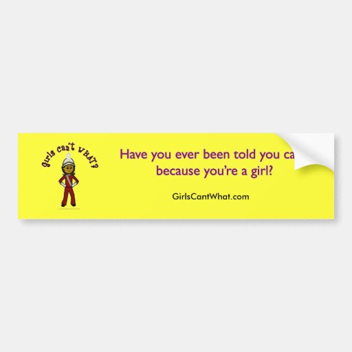 Dark Girl in Red Marching Band Uniform Bumper Sticker