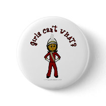 Dark Girl in Red Marching Band Uniform