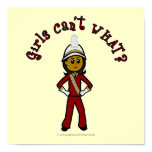 Dark Girl in Red Marching Band Uniform Posters