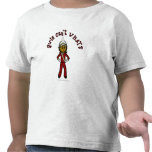 Dark Girl in Red Marching Band Uniform Tee Shirt