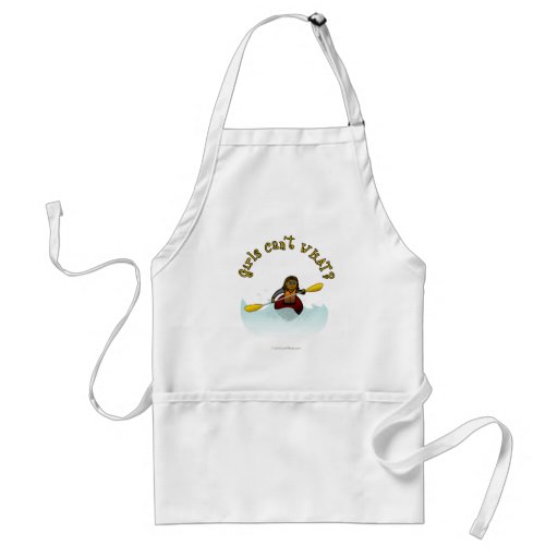 Dark Girl Kayaker Aprons