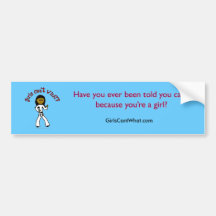 Dark Girl Martial Artist Bumper Sticker
