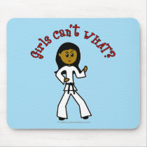 Dark Girl Martial Artist Mousepad