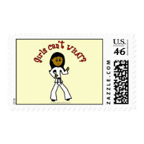 Dark Girl Martial Artist postage