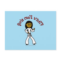 Dark Girl Martial Artist Postcards