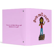 Dark Girl on Soapbox binders