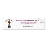 Dark Girl on Soapbox Bumperstickers