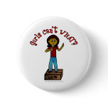 Dark Girl on Soapbox Buttons
