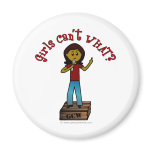 Dark Girl on Soapbox Magnets
