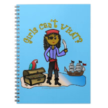 Dark Girl Pirate Notebook