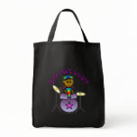 Dark Girl Playing Drums Bag