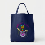 Dark Girl Playing Drums Bags