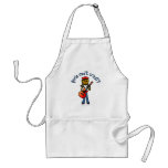 Dark Girl Playing Guitar Aprons