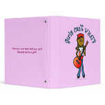 Dark Girl Playing Guitar Binders