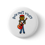 Dark Girl Playing Guitar Buttons